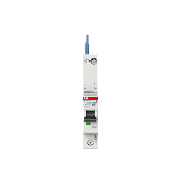 DSE201 M C6 A100 - N Blue Residual Current Circuit Breaker with Overcurrent Protection image 3