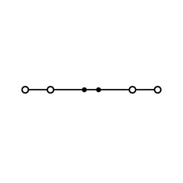 4-conductor through terminal block 2.5 mm² side and center marking red image 2