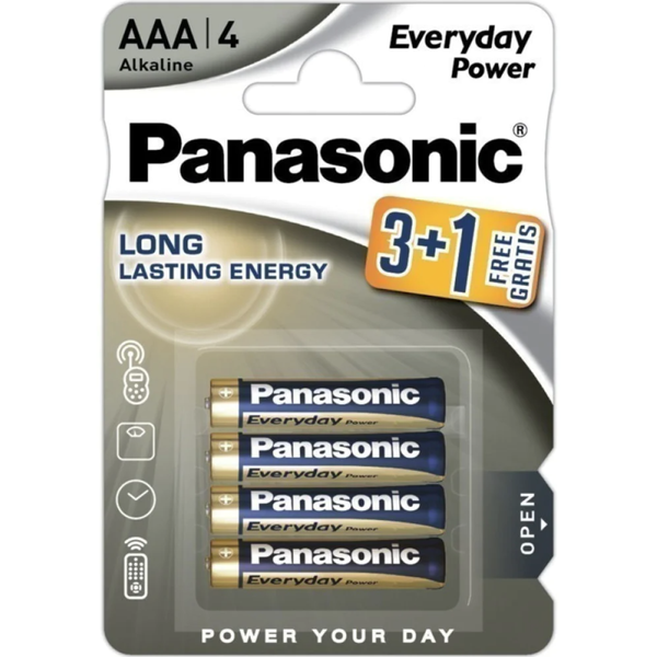 PANASONIC Everyday Power LR03 AAA BL3+1 image 1