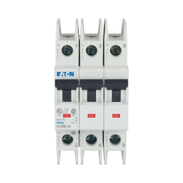 Miniature circuit breaker (MCB), 4 A, 3p, characteristic: D image 14