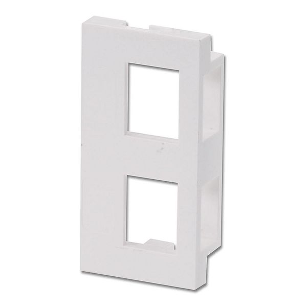 Dual Snap-in Block, 4 Pack Dual Block for use with our Keystone Modules and Modular AV Face Plates! image 1