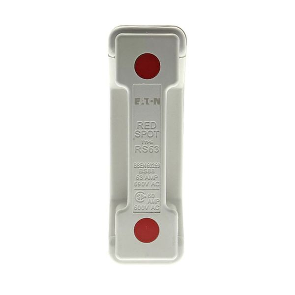 Fuse-holder, LV, 63 A, AC 690 V, BS88/A3, 1P, BS, back stud connected, white image 16