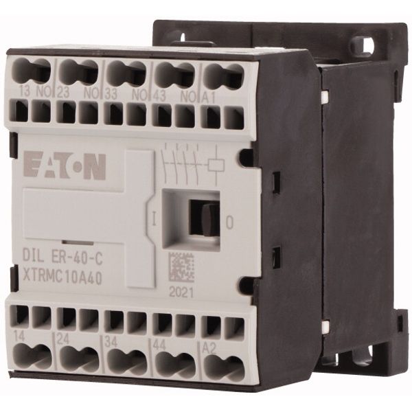 Contactor relay, 42 V 50/60 Hz, N/O = Normally open: 4 N/O, Spring-loaded terminals, AC operation image 3