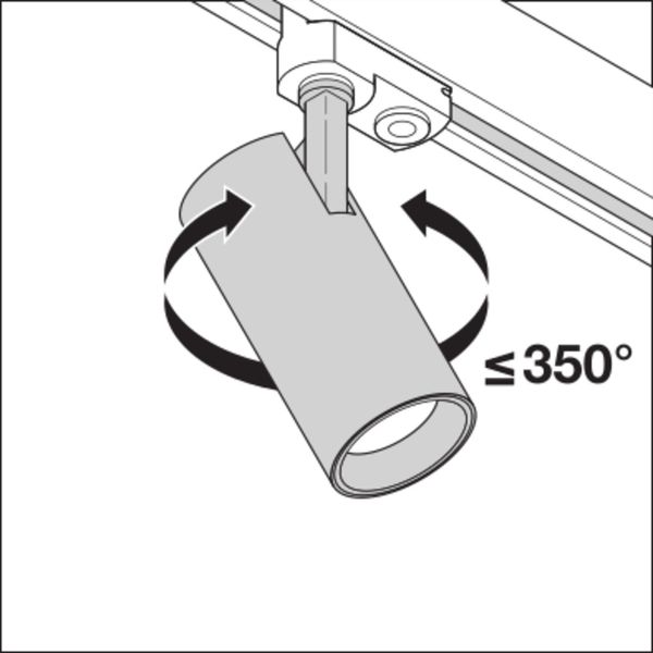 TRACKLIGHT SPOT D75 25W 25 W 4000 K 90RA NFL BK image 20