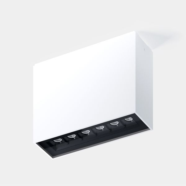 Ceiling fixture Bento Surface 6 LEDS IP66 12.2W LED neutral-white 4000K CRI 90 DALI-2/PUSH Fir green IP66 1216lm image 1