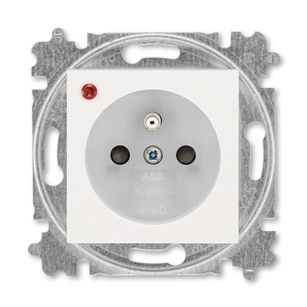 5599H-A02357 68 Single socket outlet with surge protection ; 5599H-A02357 68 image 1