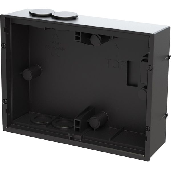 42361F-03 Flush-mounted box&pre-installation box for touch 7&10,Black image 1