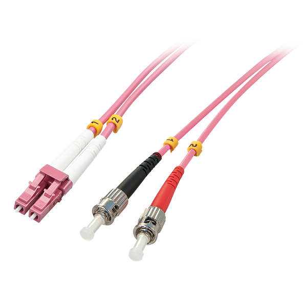 Fibre Optic Cable LC/ST OM4, 15m 50/125µm, Multimode image 1