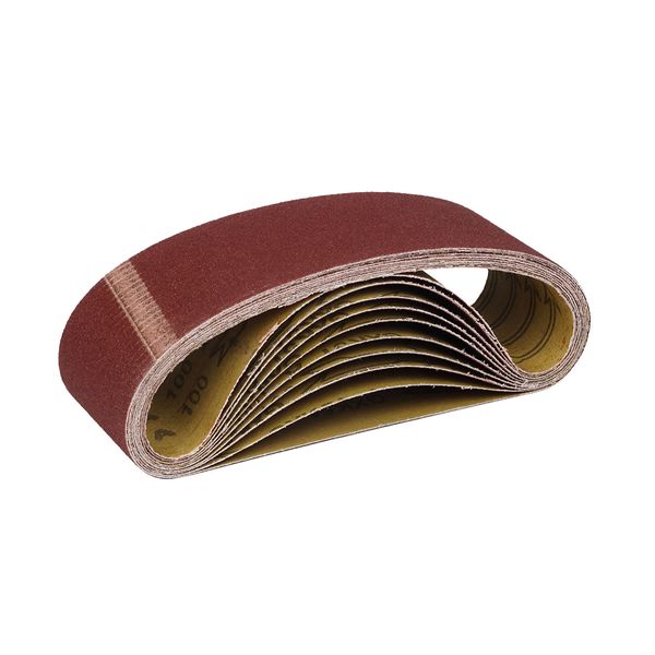 Sanding belt 75 х 457 mm, Abrasive grit 80, 10 pcs image 1