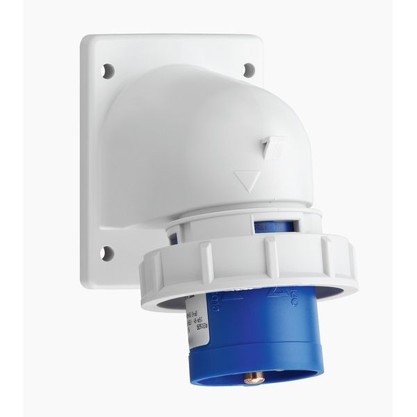 CEE angled appliance plug, IP67, 16A, 3-pole, 230V, 6h, blue image 1