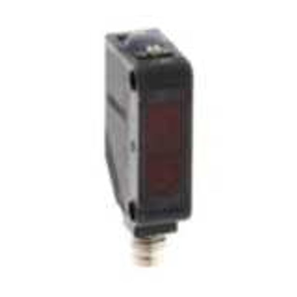 Photoelectric sensor, rectangular housing, red laser class 1, backgrou image 3