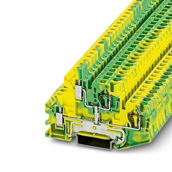 STTBU 4-PE - Double-level spring-cage terminal block image 1