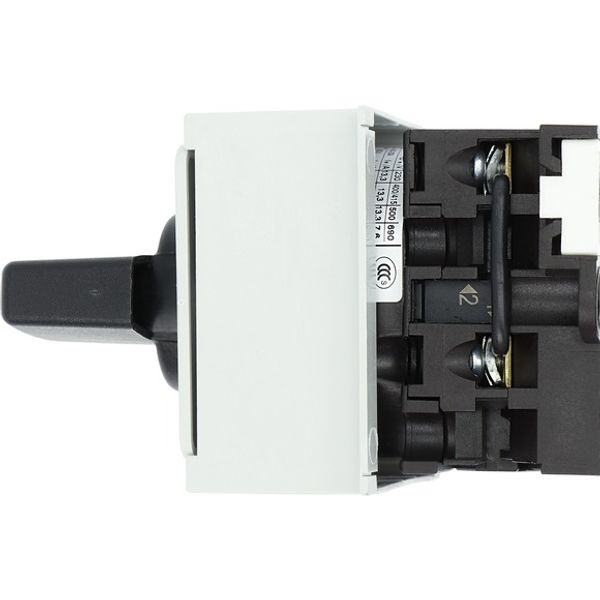 Changeoverswitches, T0, 20 A, service distribution board mounting, 1 contact unit(s), Contacts: 2, 45 °, maintained, With 0 (Off) position, HAND-0-AUT image 3