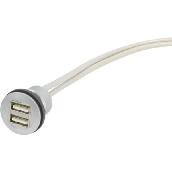 har-port 2x USB 2.0 A-A 5,0m cable image 1