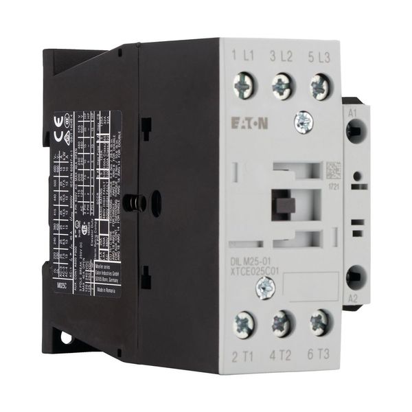 Contactor, 3 pole, 380 V 400 V 11 kW, 1 NC, 220 V 50/60 Hz, AC operation, Screw terminals image 10