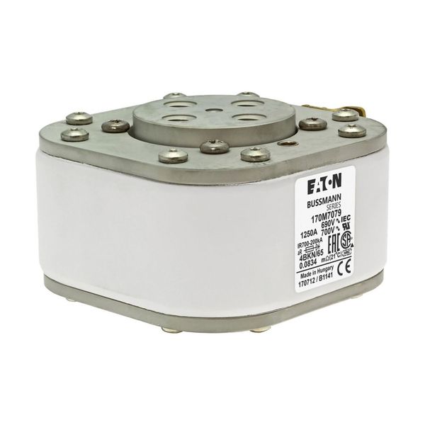 Fuse-link, high speed, 1250 A, AC 690 V, size 4, 105 x 120 x 67 mm, aR, IEC, UL, single indicator image 7