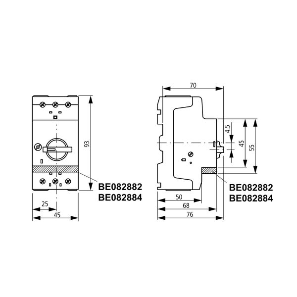 Motor Protection Circuit Breaker, 3-pole, 6.3-10A image 4