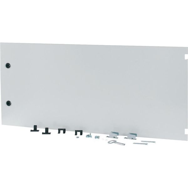 Section wide door, closed, HxW=450x1000mm, IP55, grey image 3