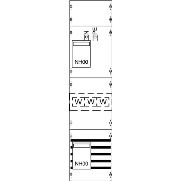 KA4084 CT meter panel, Field width: 1, Rows: 0, 1050 mm x 250 mm x 160 mm, IP2XC image 5