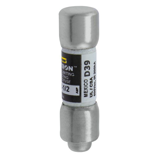Fuse-link, LV, 0.125 A, AC 600 V, 10 x 38 mm, CC, UL, fast acting, rejection-type image 12