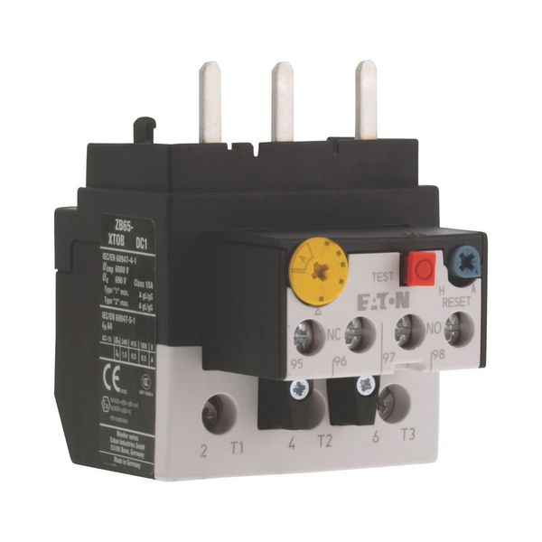 Overload relay, ZB65, Ir= 6 - 10 A, 1 N/O, 1 N/C, Direct mounting, IP00 image 8