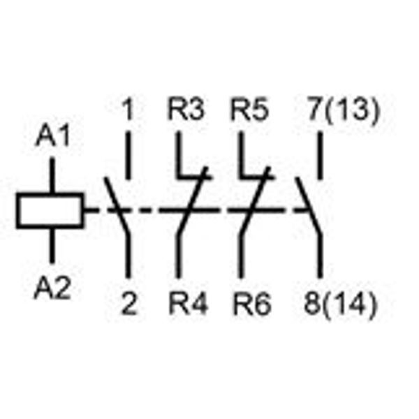 Modular contactor 63A, 2 NO + 2 NC, 230VAC, 3MW image 2