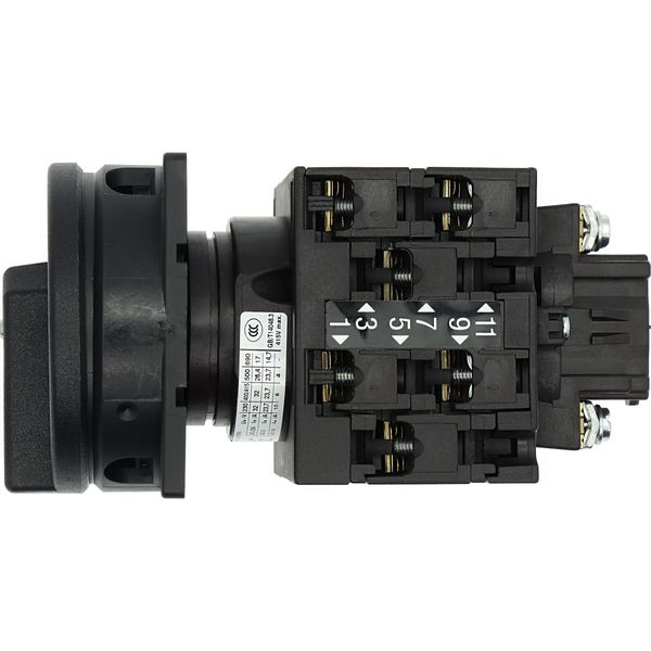 Main switch, 3 pole + N + 1 N/O + 1 N/C, 32 A, STOP function, 90 °, Lockable in the 0 (Off) position, flush mounting image 32