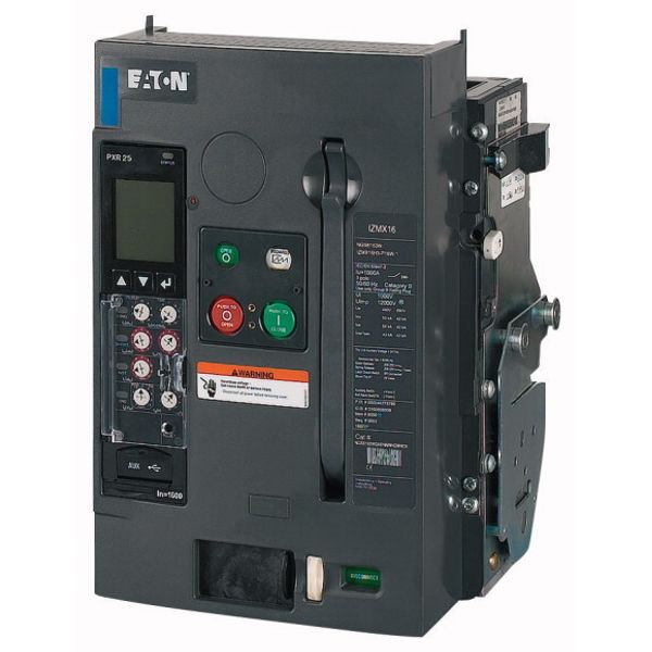 Circuit-breaker, 3 pole, 1250A, 50 kA, Selective operation, IEC, Withdrawable image 1