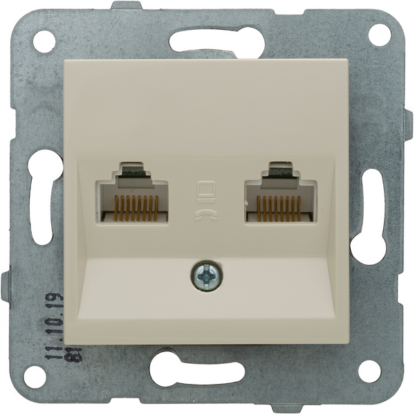 Novella-Trenda Beige TV Socket Terminated image 1