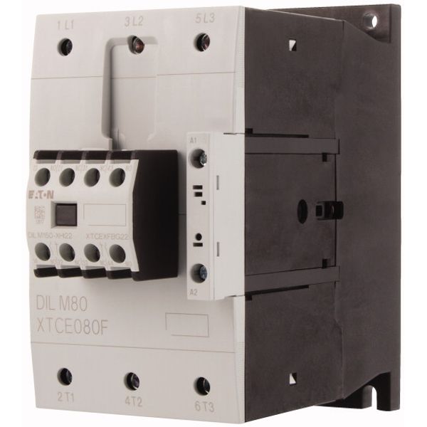Contactor, 380 V 400 V 37 kW, 2 N/O, 2 NC, RDC 24: 24 - 27 V DC, DC operation, Screw terminals image 3