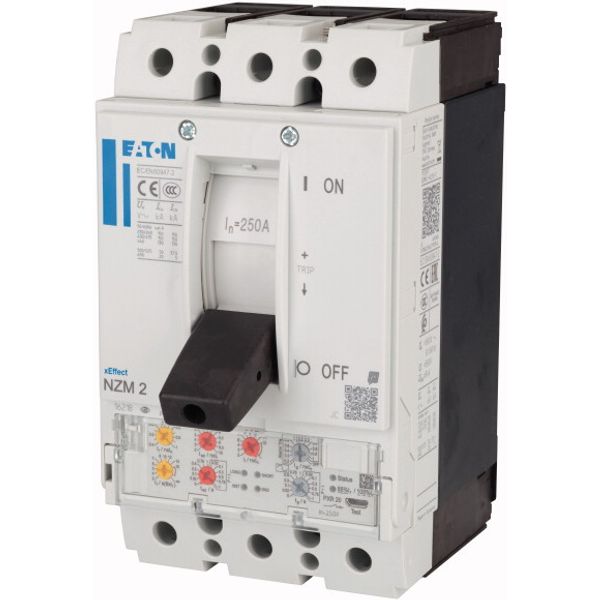 NZM2 PXR20 circuit breaker, 250A, 3p, Screw terminal, earth-fault protection image 2