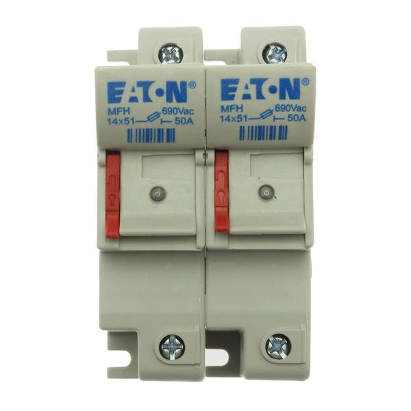 Fuse-holder, low voltage, 50 A, AC 690 V, 14 x 51 mm, 2P, IEC, With indicator image 18