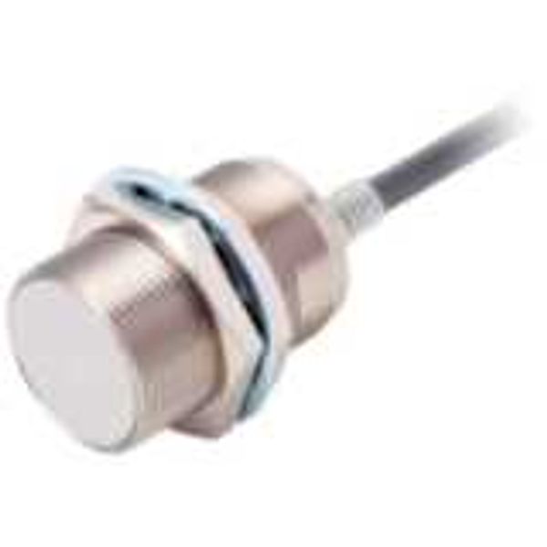Proximity sensor, inductive, brass-nickel, short body, M30, shielded, image 2