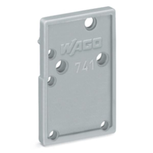 End plate snap-fit type 1.5 mm thick gray image 3