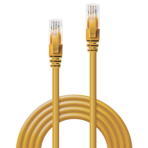 30m Cat.6 U/UTP Network Cable, Yellow RJ45, M/M, 250MHz, Copper image 2