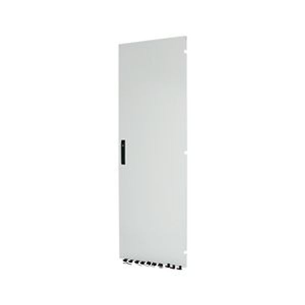 Section door, closed IP55, left or right-hinged, HxW = 2000 x 650mm, grey image 2