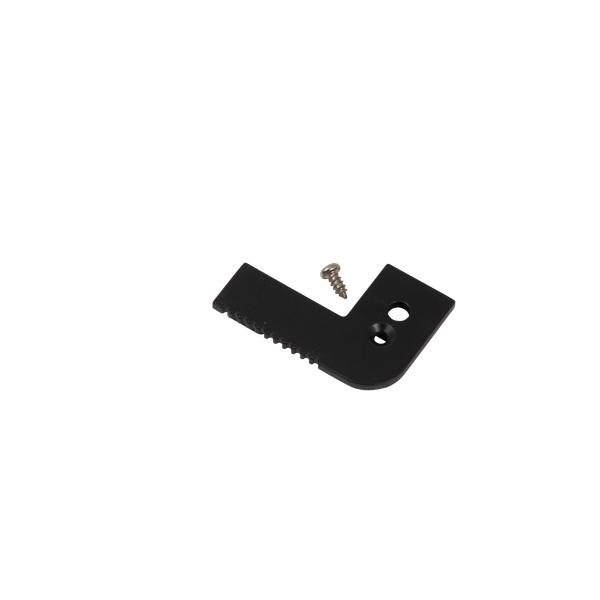 End Cap with hole for Step Edge Profile 10x10mm IP65 Black image 2