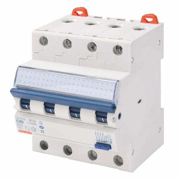 COMPACT RESIDUAL CURRENT CIRCUIT BREAKER WITH OVERCURRENT PROTECTION - MDC 60 - 4P CURVE C 25A TYPE AC Idn=0,03A - 4 MODULES image 2