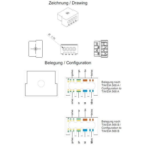 PERFORMANCE LINE Jack RJ45 shielded, Class Ea 10GB PoE+ image 7