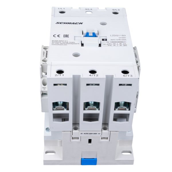 Contactor 3-pole, CUBICO Grand, 55kW, 115A, 1NO+1NC, 230VAC image 2