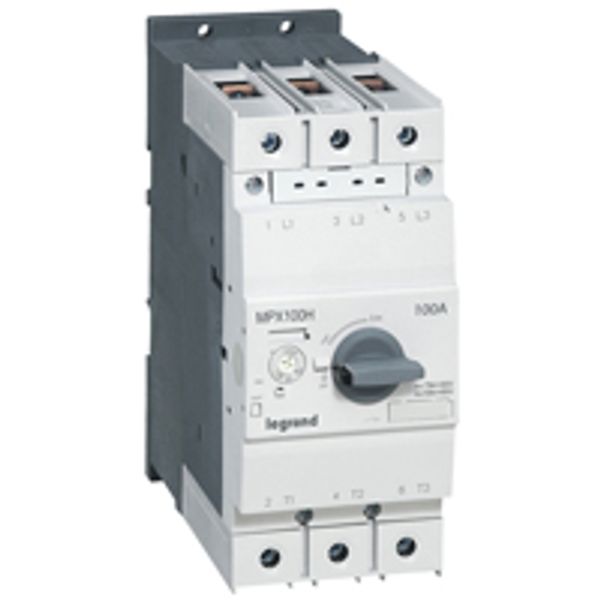 MPCB MPX³ 100H - thermal magnetic - motor protection - 3P - 100 A - 75 kA image 1