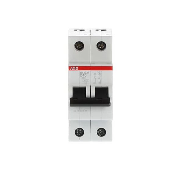 SH202T-C40 Miniature Circuit Breaker - 2P - C - 40 A image 2