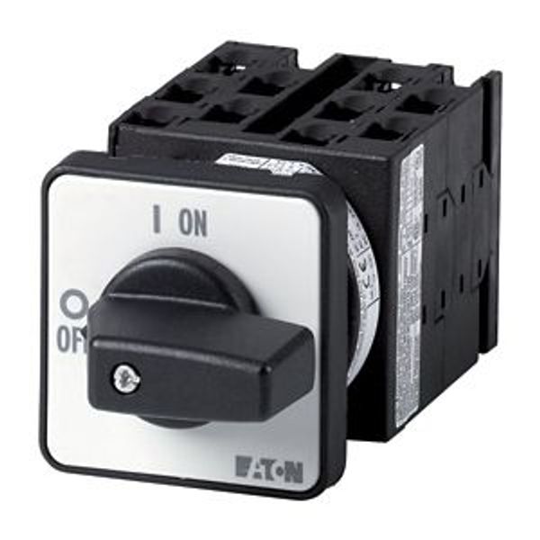 Multi-speed switches, T0, 20 A, flush mounting, 5 contact unit(s), Contacts: 9, 60 °, maintained, With 0 (Off) position, 2-0-1, SOND 29, Design number image 4