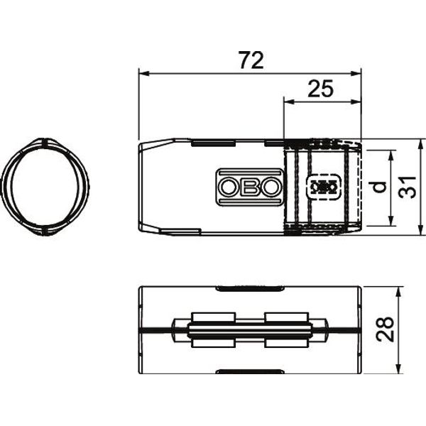 3000 MMS M25 LGR Quick pipe connecting sleeve  M25 image 2