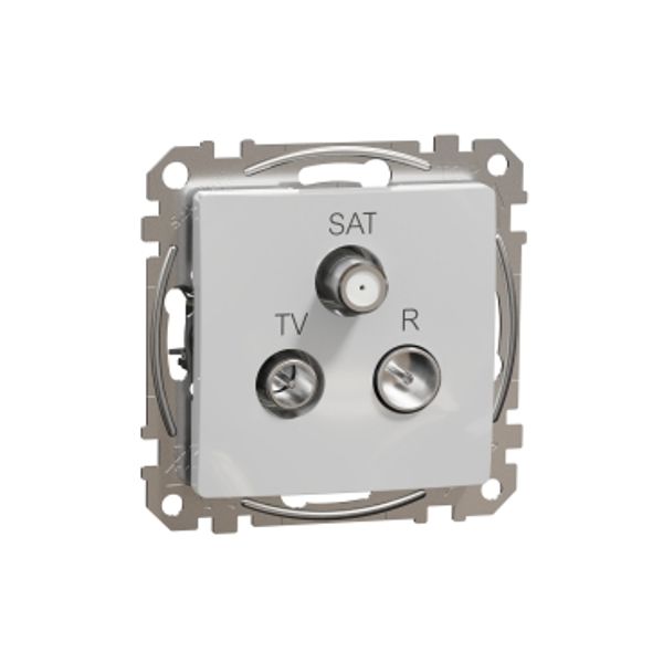 TV/R/SAT Socket intermediate 10db, Sedna, Aluminium image 3