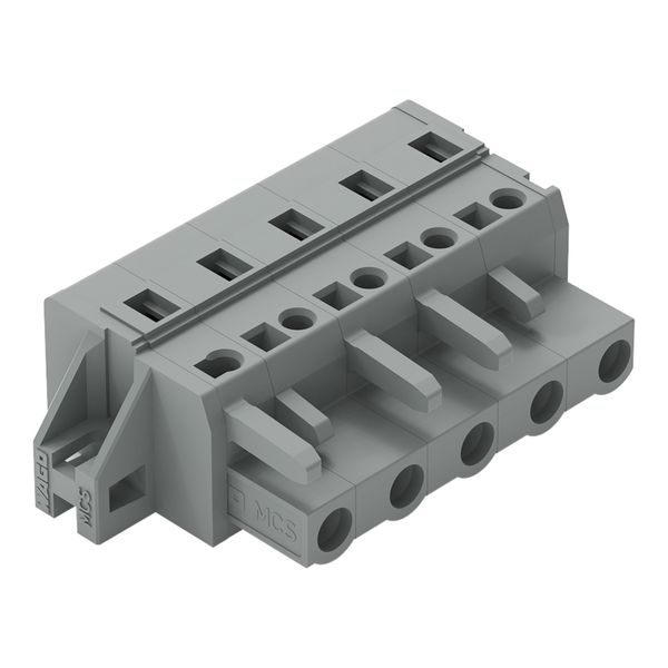 1-conductor female connector CAGE CLAMP® 2.5 mm² gray image 1