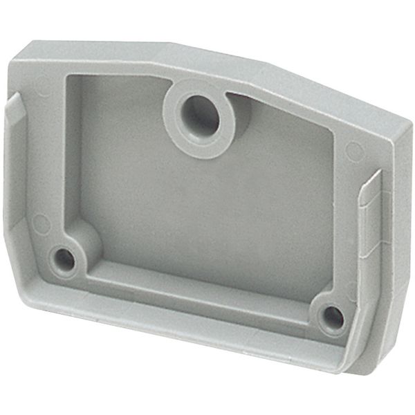 END COVER WITH FLANGE, 2PTS FOR MINI SPRING TERMINALS NSYTRR22MF, NSY image 1