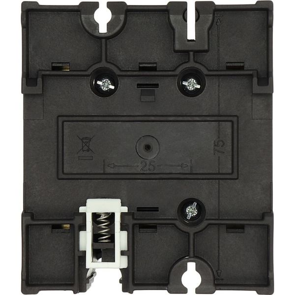 Main switch, P3, 63 A, rear mounting, 3 pole, Emergency switching off function, With red rotary handle and yellow locking ring, Lockable in the 0 (Off image 24