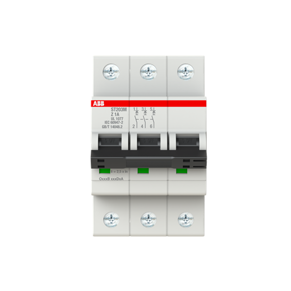 ST203M-Z1 Miniature Circuit Breaker - 3P - Z - 1 A image 1