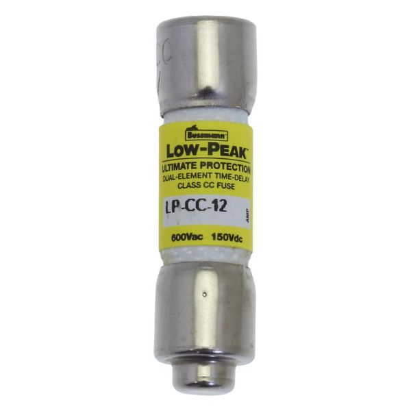 Fuse-link, LV, 12 A, AC 600 V, 10 x 38 mm, CC, UL, time-delay, rejection-type image 2